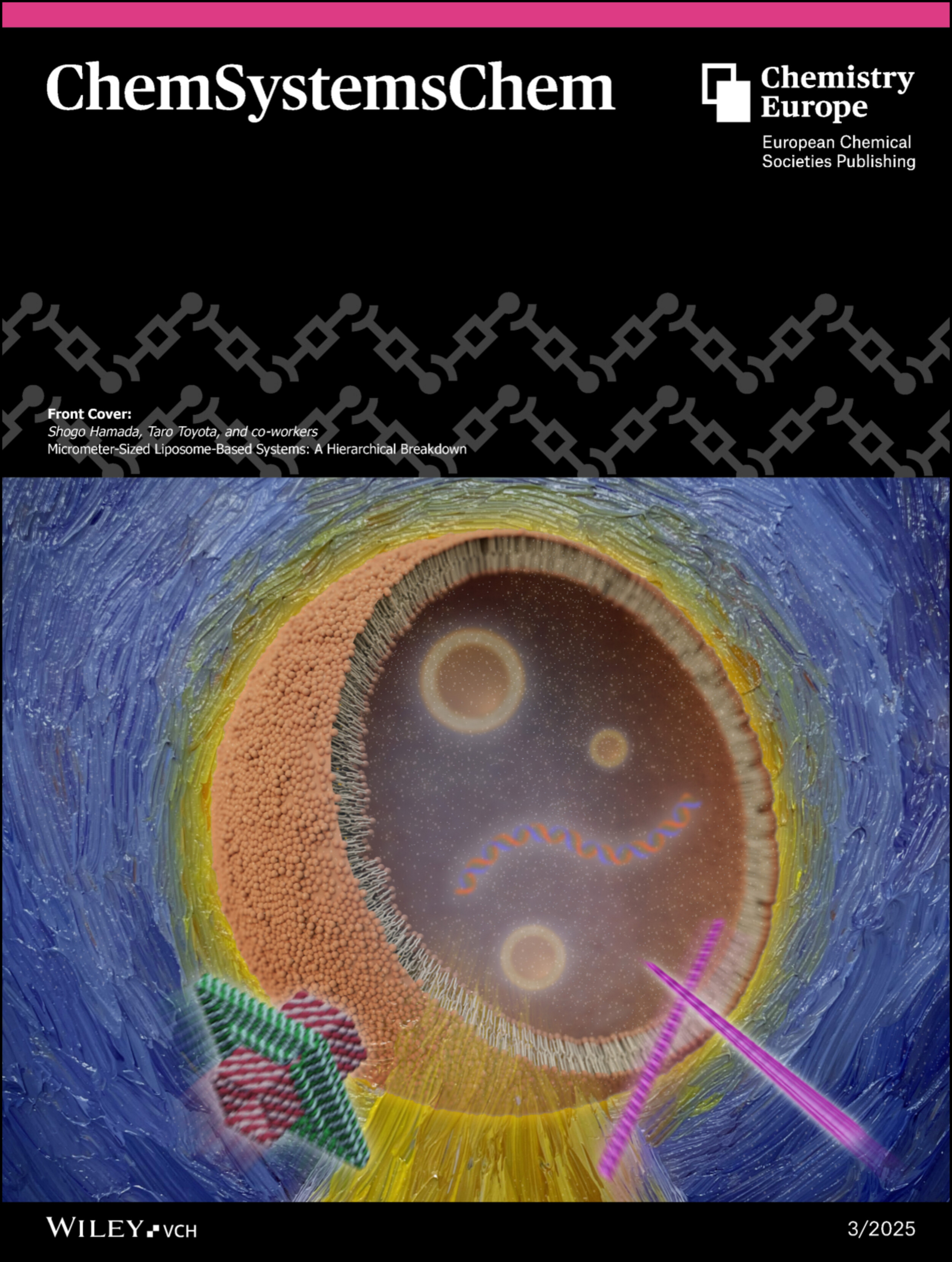 Front Cover: Micrometer-Sized Liposome-Based Systems: A Hierarchical Breakdown (ChemSystemsChem 3/2025) Issue 3, 2025