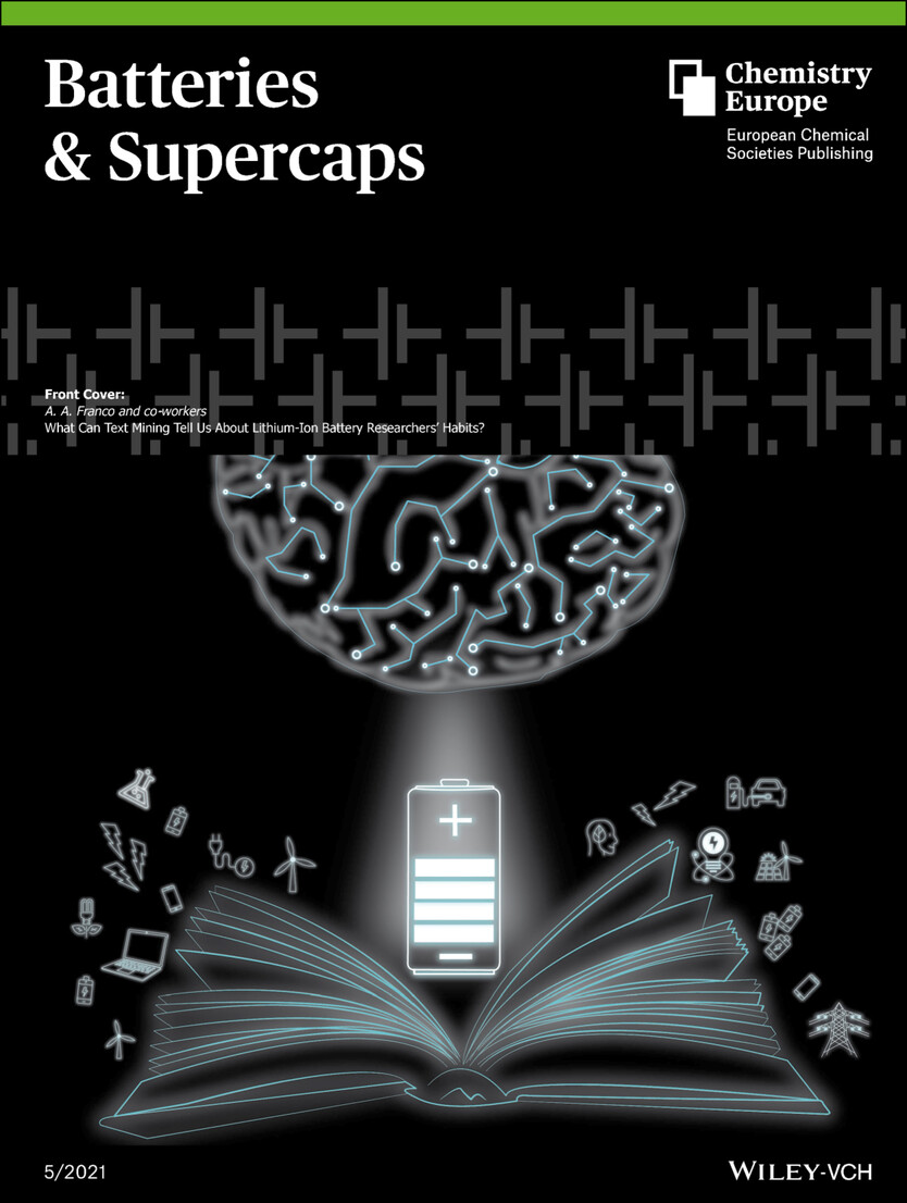 Front Cover: What Can Text Mining Tell Us About Lithium-Ion Battery Researchers’ Habits? (Batteries & Supercaps 5/2021)